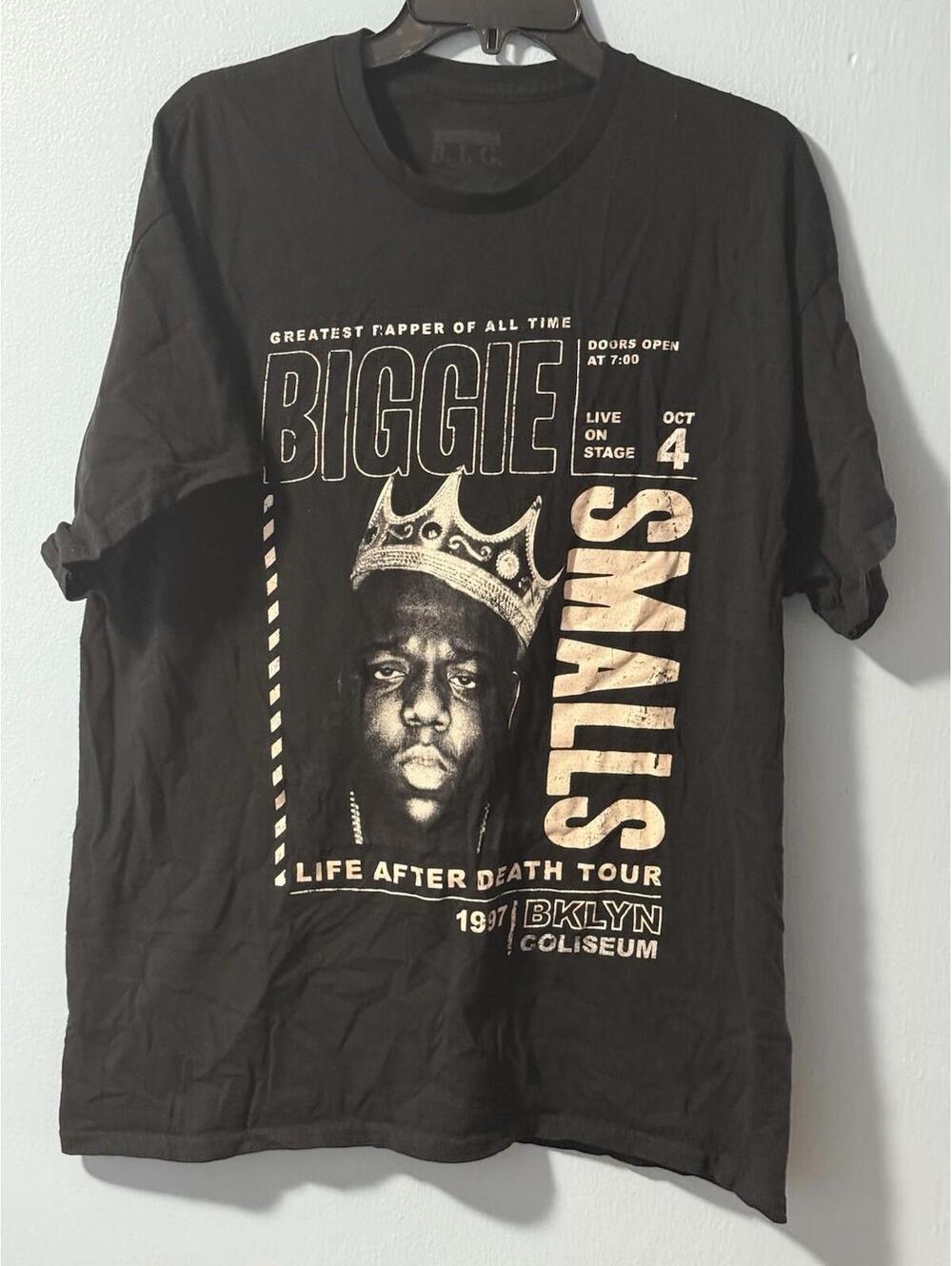 Notorious BIG - “Life After Death” Tour 1997 - Black Shirt - Large Notorious BIG